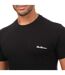 Pack Of 3  Mens Otto T-shirt  Black Grey White Ben Sherman-4