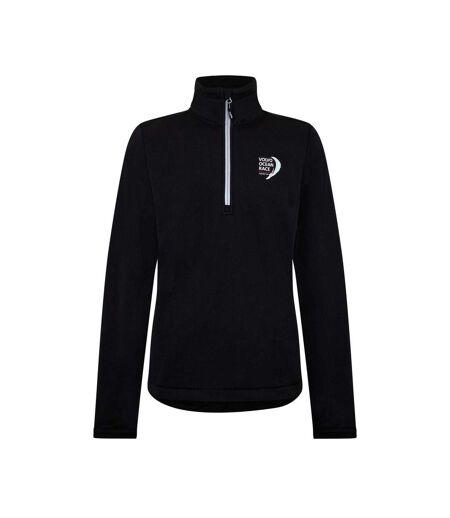 Mens Half Zip Relaxed Fit Fleece Top Black Puma