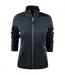 Womens/ladies Powerslide Zipped Sweat Jacket Grey Melange Printer RED-1