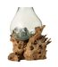 Vase sur Pied Design Gamal 50cm Naturel-1