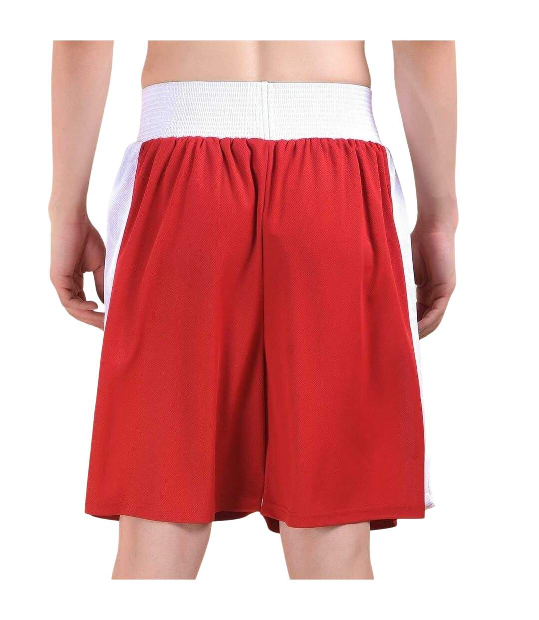Short De Boxe Homme Rouge Blanc Everlast-2