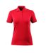 Womens/ladies Grasse Crossover Polo Shirt Traffic Red Mascot-1