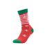 Unisex adult joyful christmas socks red/white MidOcean-1