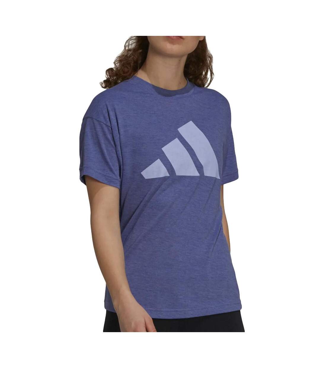 T-Shirt Violet Femme Adidas Win 2.0 - M-1