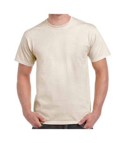 Mens heavy cotton t-shirt natural Gildan