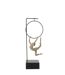 Gymnaste Cerceau sur Socle Alpha 48cm Beige & Noir-2