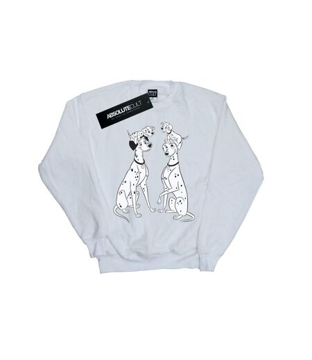 Disney Sweat-shirt Femme/Les femmes 101 Dalmatians Family (Blanc) - UTBI12313