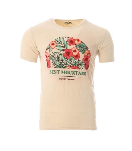 T-shirt beige homme best mountain 1006 - l