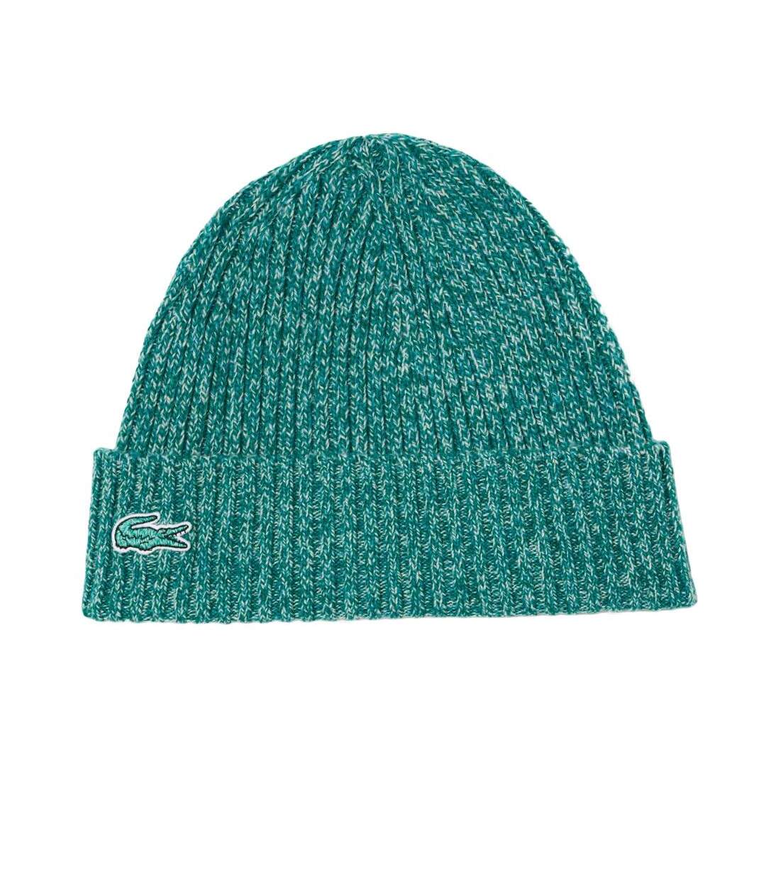 Bonnet vert mixte lacoste rib-1