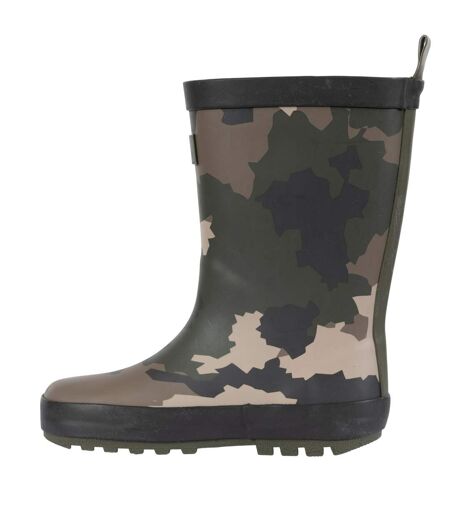 Trespass - Bottes de pluie PUDDLE - Enfant (Vert / Marron / Noir) - UTTP5971