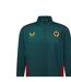 Mens Wolverhampton Wanderers Fc Quarter Zip Training Track Top Red Castore-3