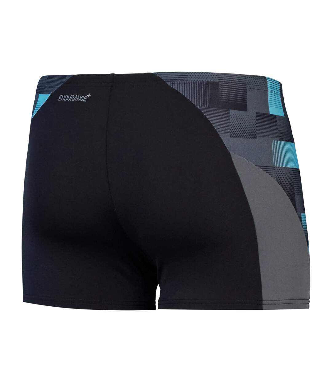 Mens Endurance+ Splice Geometric Shapes Swim Shorts Black Charcoal Marine Speedo-2