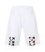 Mens Relaxed Fit Sweat Shorts White Black Off White-2
