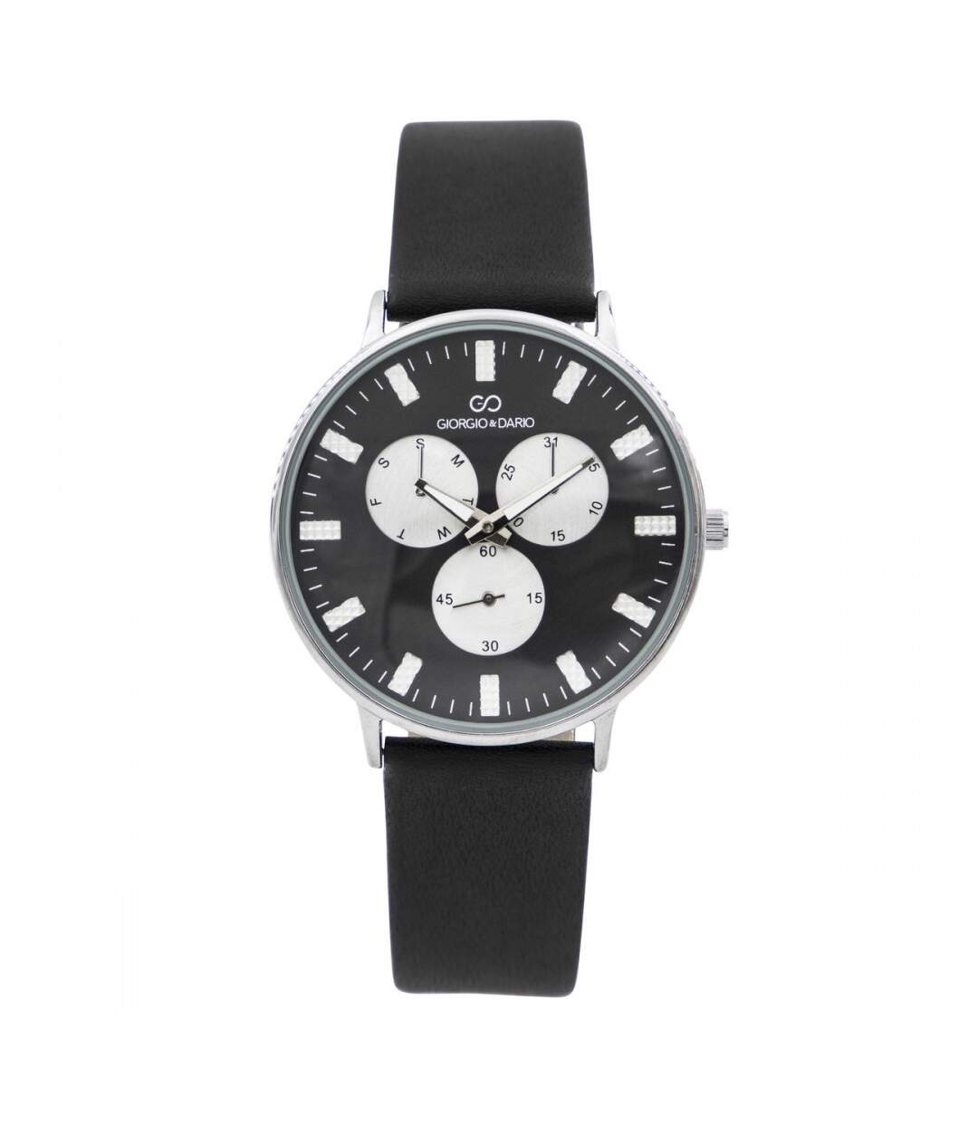 Coffret Montre Homme Cuir Noir GIORGIO-1