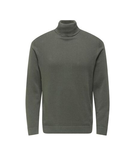 Pull col roulé gris homme only & sons reg 12