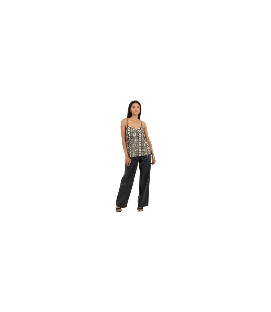 Débardeur Motif/style Imprimé Serpent Flowy Femme Marron Serpent Brave Soul-1