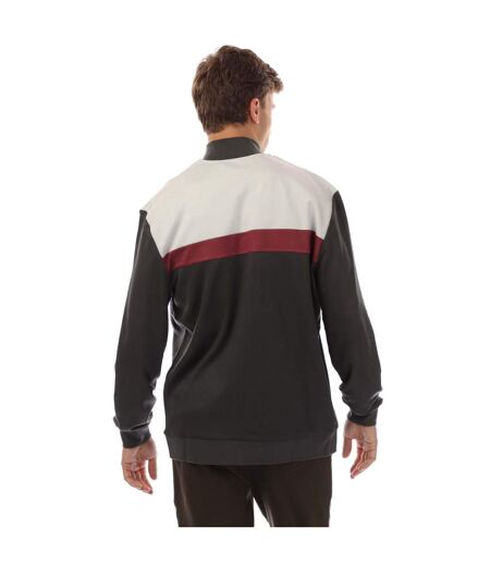 Mens Colour Block Track Jacket Grey Lyle & Scott
