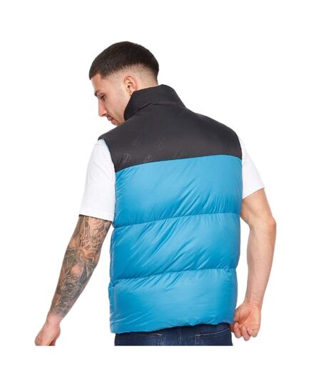 Mens demerley contrast panel vest petrol/black Crosshatch