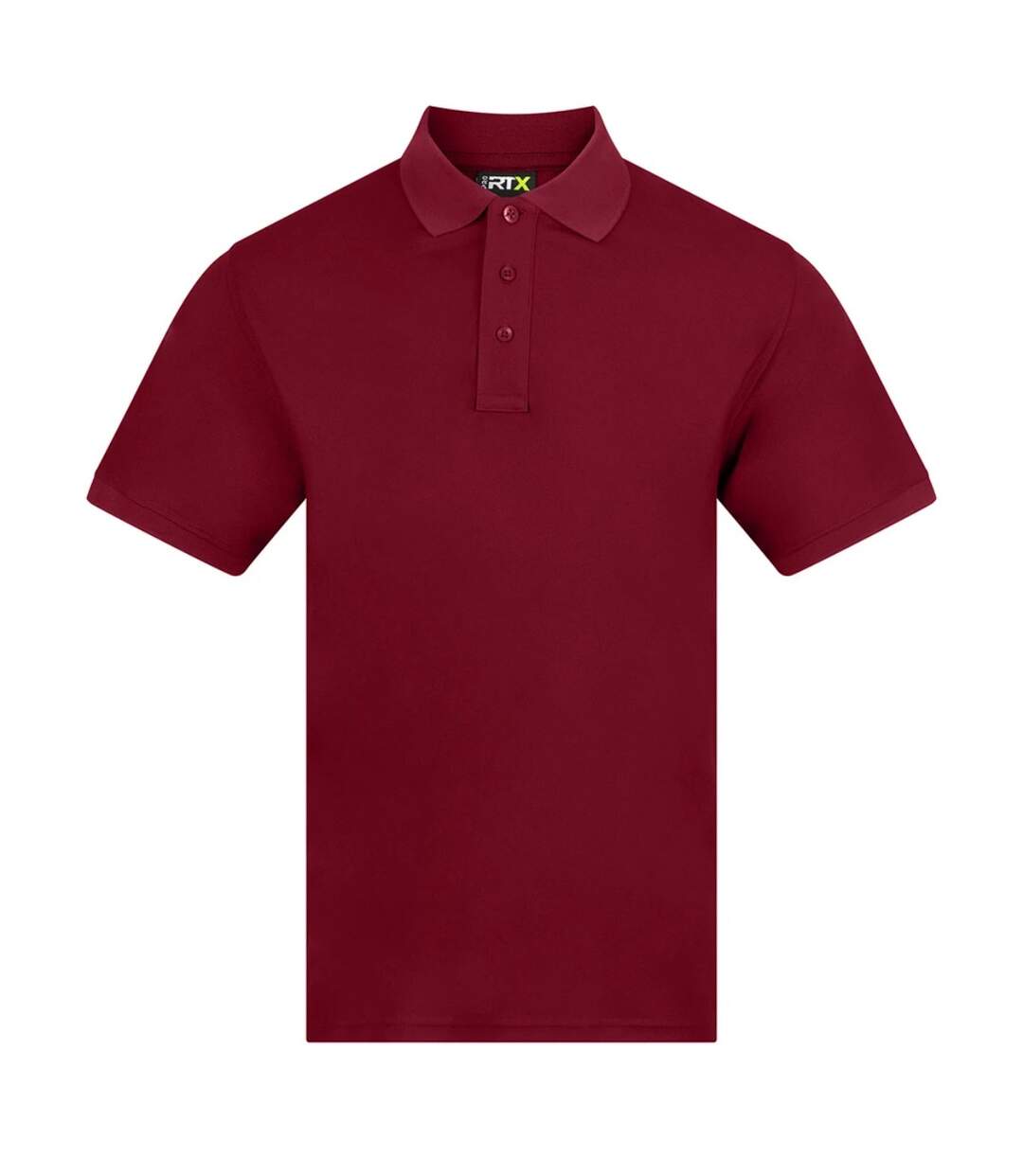 Mens Pro Moisture Wicking Polo Shirt Burgundy PRO RTX-1