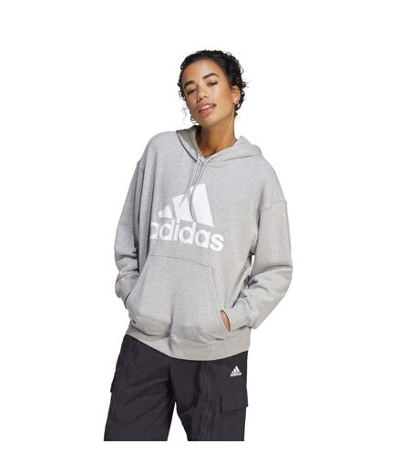 Sweat À Capuche Avec Cordons Badge Of Sport Femme Gris Chiné Chiné Adidas