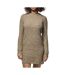 Robe pull marron femme pieces ellen-1