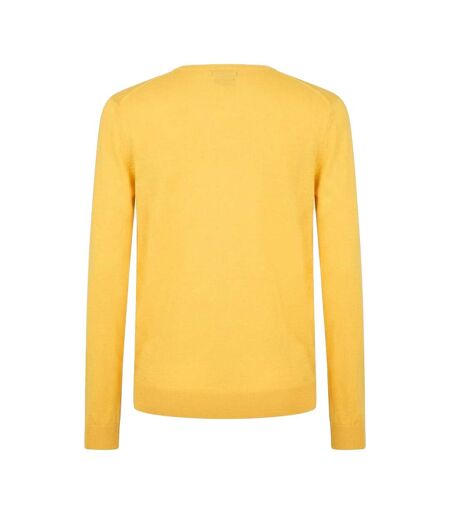 Mens Crew Neck Regular Sweater Top Yellow Boss