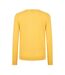 Mens Crew Neck Regular Sweater Top Yellow Boss-2