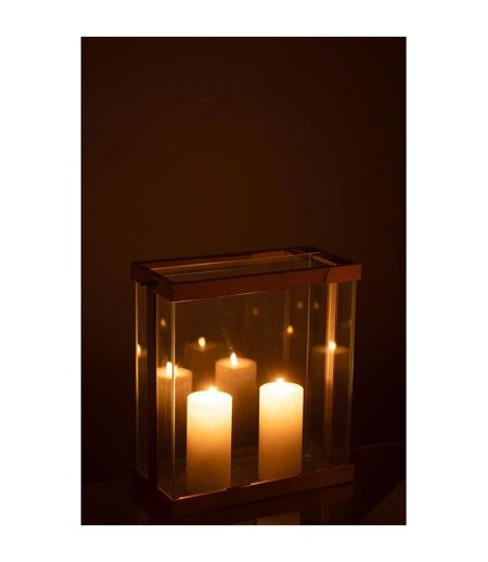 Lanterne en Verre Enma 35cm Cuivre