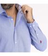 Chemise manches longues col semi italien coton CARWAY