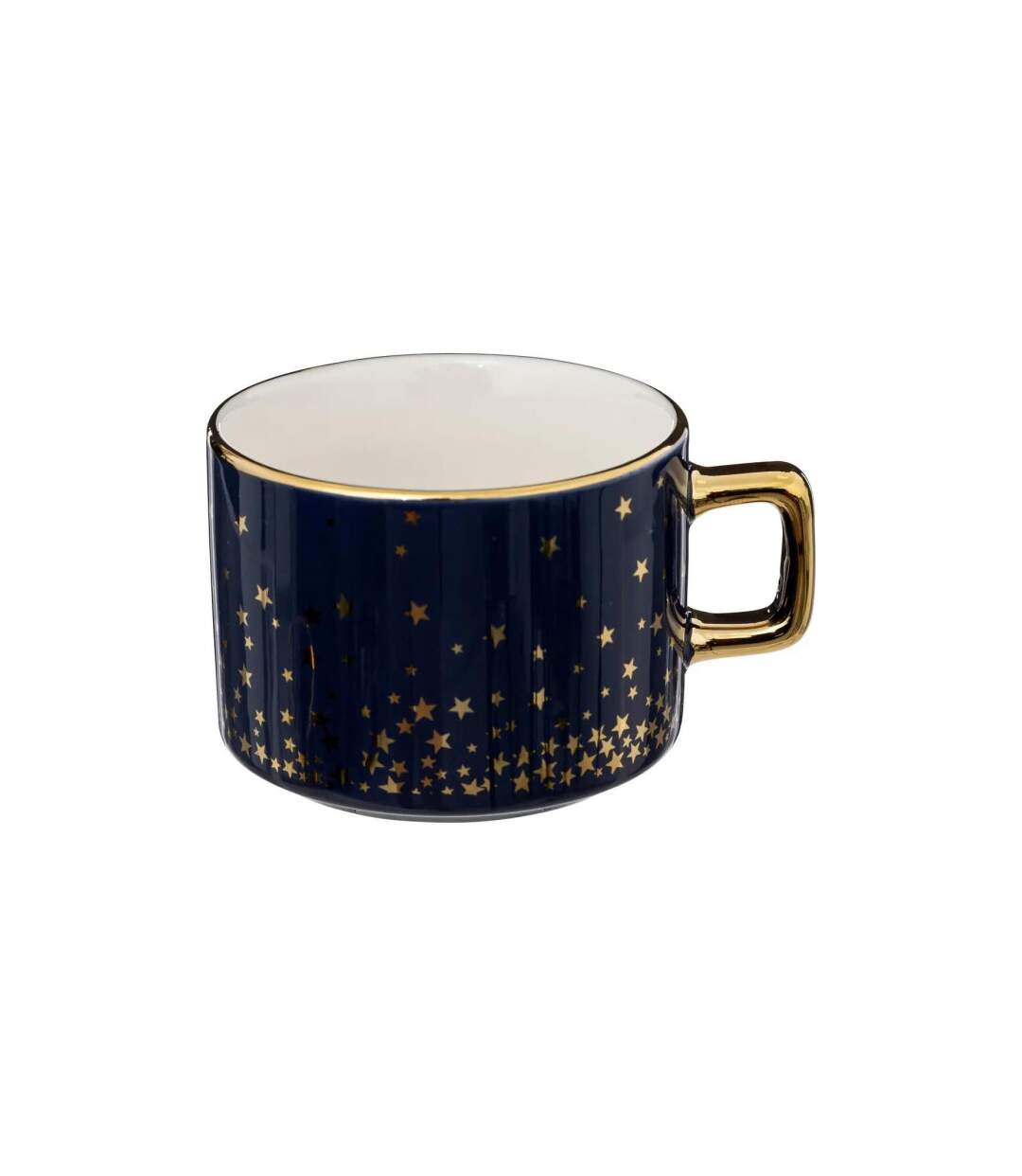 Lot de 4 Mugs sur Rack Etoiles 17cl Blanc & Bleu-3
