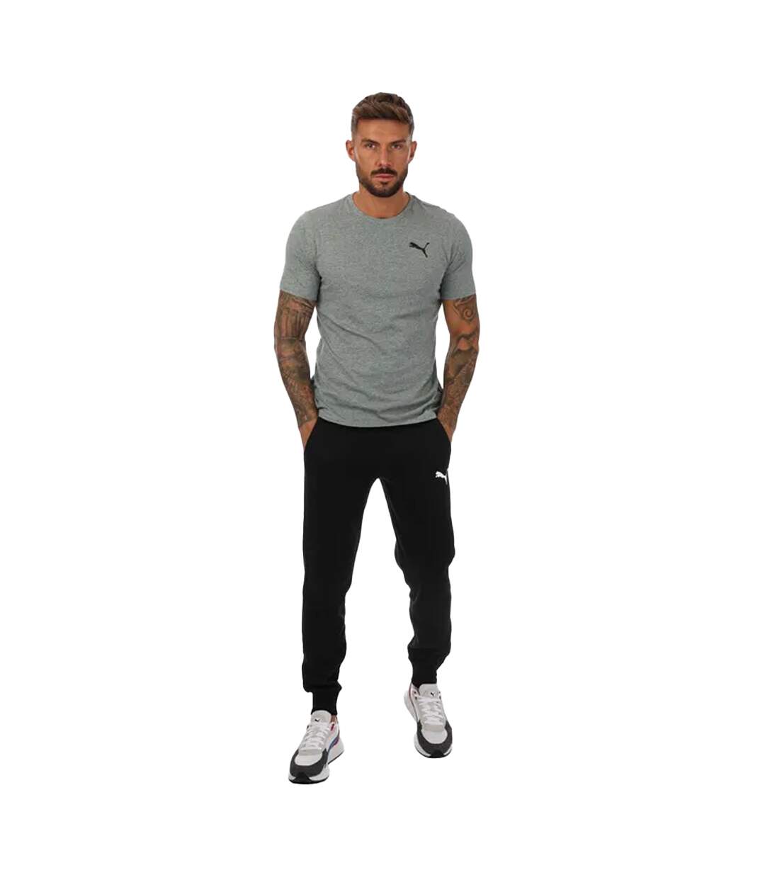 T-shirt homme gris Puma-3
