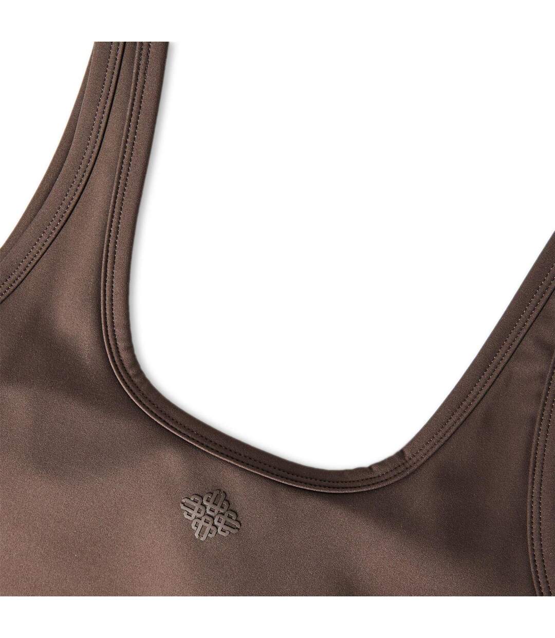 Womens/ladies Jersey Sports Bra Chocolate Couture-4