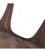 Womens/ladies Jersey Sports Bra Chocolate Couture-4