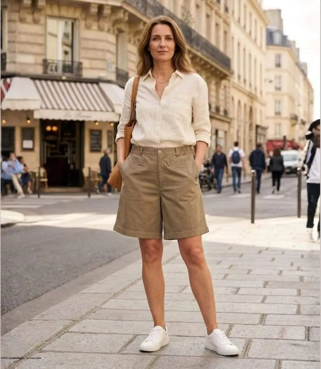 Short AXONE SE1173C camel stretch : le confort absolu pour l'été-5