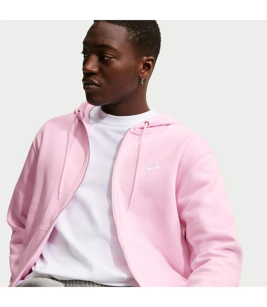 Veste À Capuche Sportswear Club Homme Rose Pâle Nike-3
