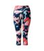 Womens/ladies influential ii marble swirl 3/4 length leggings multicoloured Regatta-2