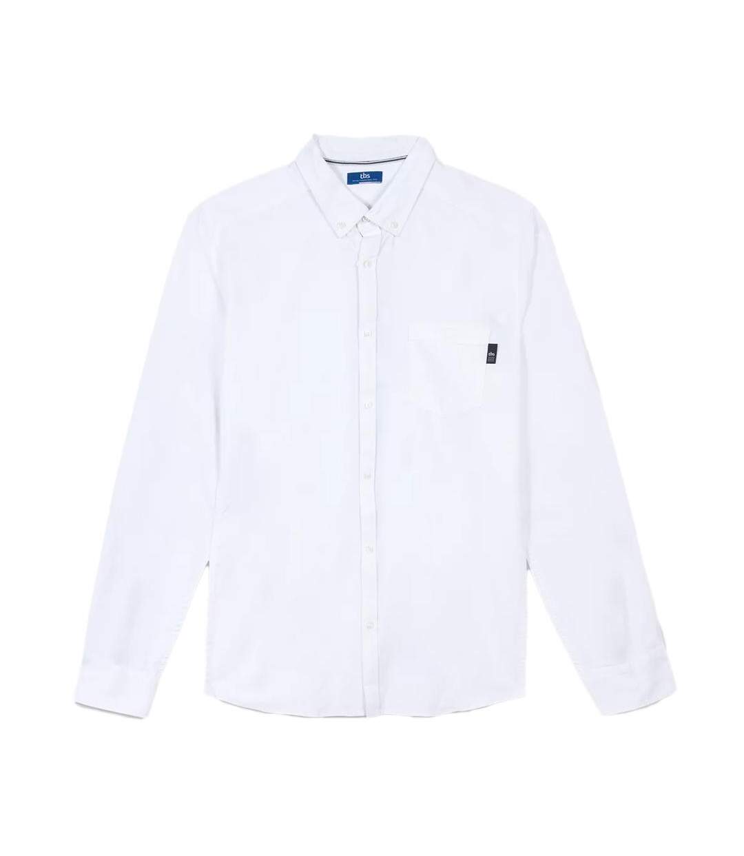 Chemise blance homme tbs brody-1