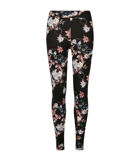 Legging Motif/style Floral Femme Noir Urban Classics