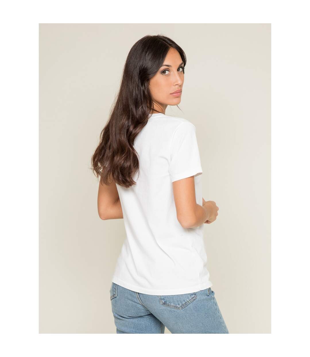 T-shirt col rond message FIBEXO - Dona X Lisa-2