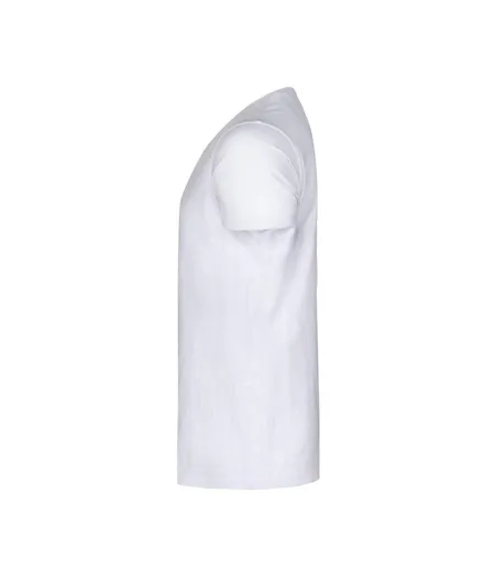 Mens Twoville Melange T-shirt White James Harvest