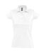 Prescott polo 100% coton à manches courtes femme blanc SOLS-1