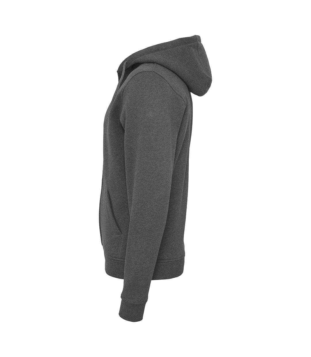 Build Your Brand - Sweat à capuche zippé - Hommes (Gris foncé) - UTRW5680