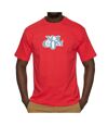 T-shirt Rouge Homme Volcom Docket
