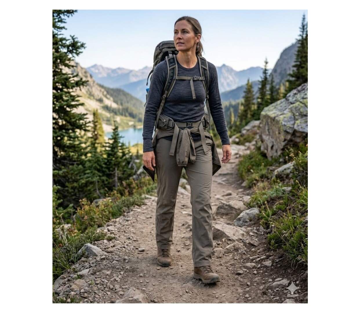 Pantalon Ogalo 111183U001 Noisette : le pantalon réglable pour un confort sur-mesure-5