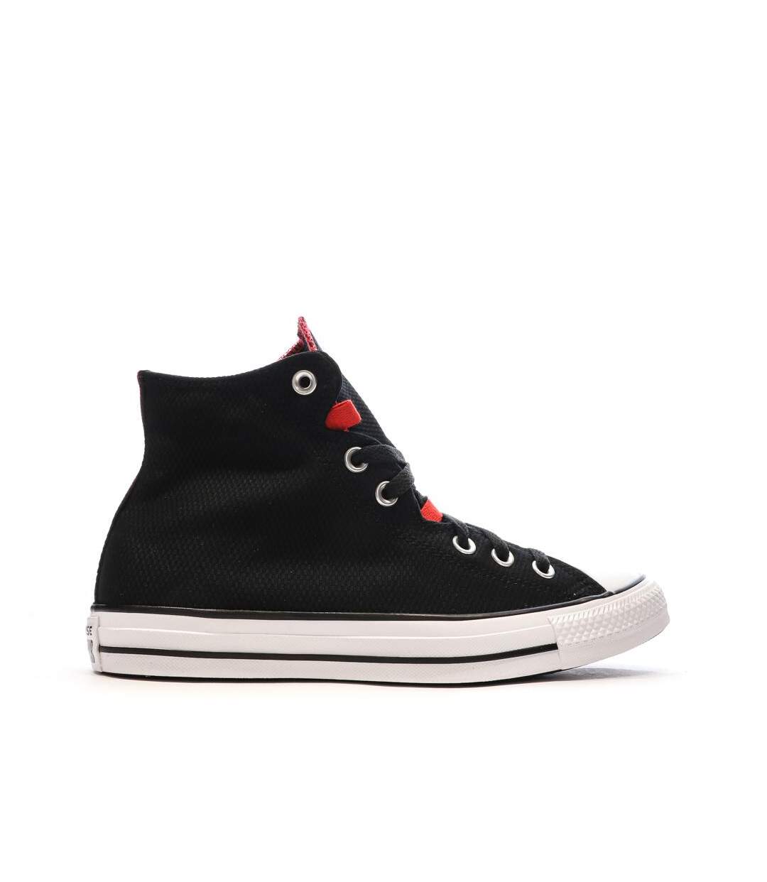 Baskets noires/rouge/blanches converses  chuck taylor all star-2