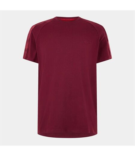 T-shirt Motif/style Bande Sporty Homme Rouge Hugo