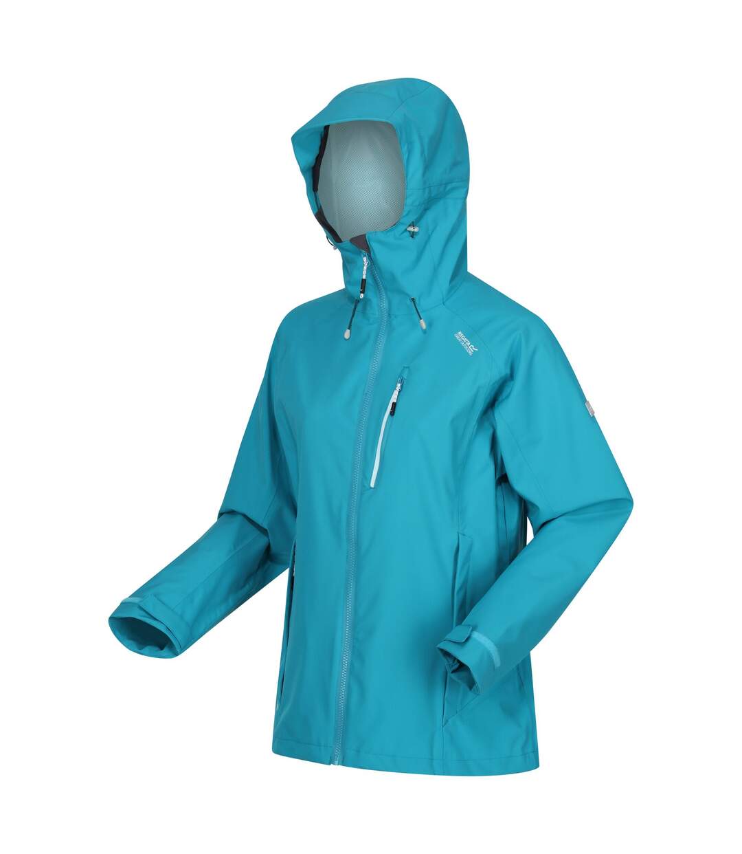 Womens/ladies Birchdale Shell Waterproof Jacket Tahoe Blue Bleached Aqua Regatta-3