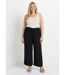 Pantalon fluide avec lin, effet naturel-3