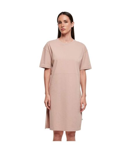 Robe T-shirt Femme Rose Pâle Build Your Brand