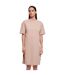 Robe T-shirt Femme Rose Pâle Build Your Brand-1